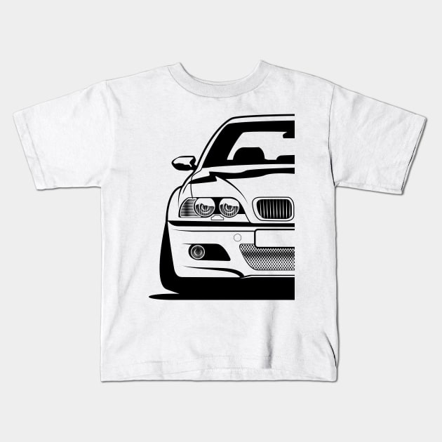 E46 Kids T-Shirt by BlueRoller